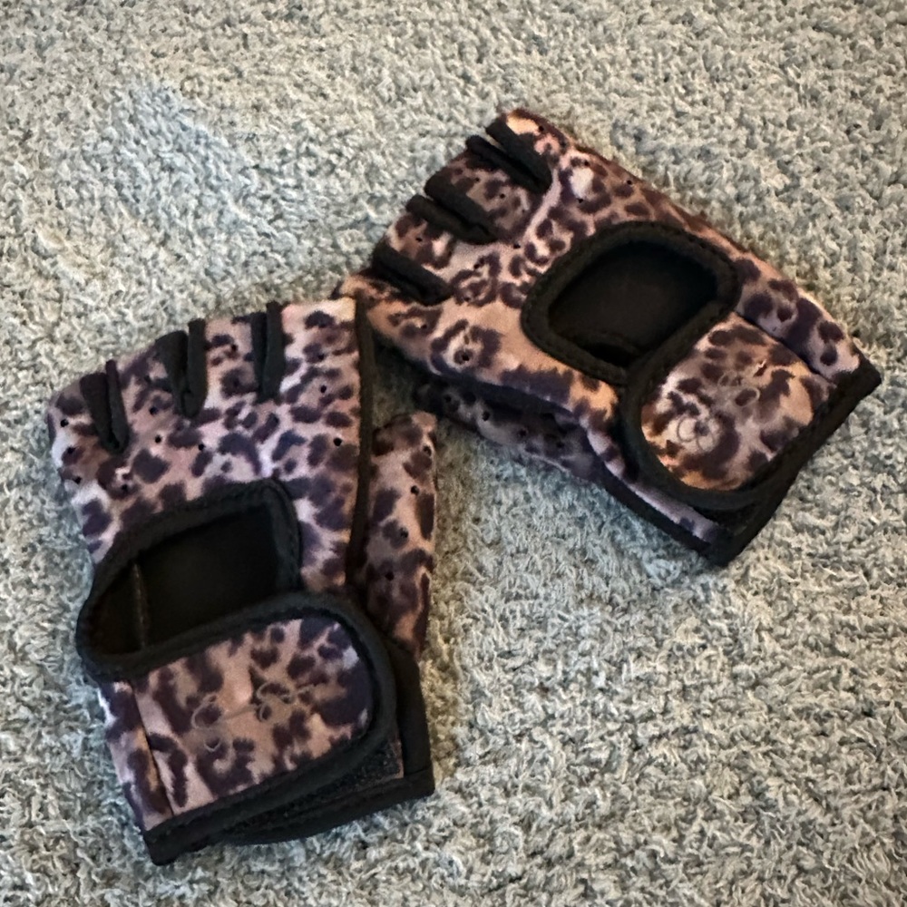 Leopard Fingerless Lifting Gloves
